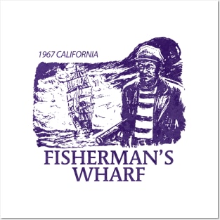 Fisherman's Wharf - Vintage Style Design Posters and Art